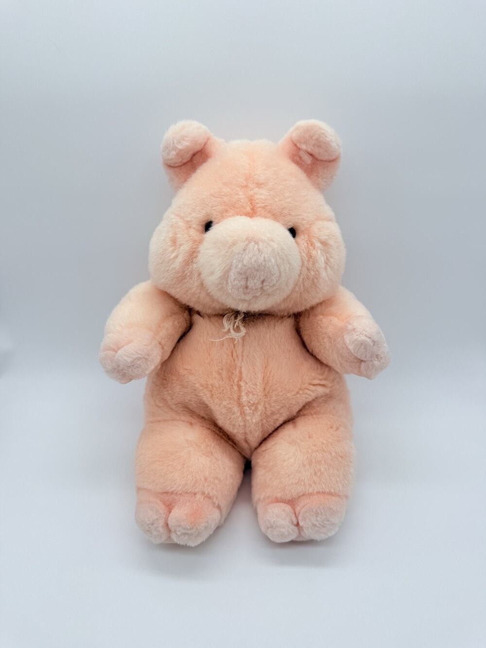 Soft Classics Toys R Us Plush Pig Stuffed Animal Curly Tail Beige Pink 12" 1995
